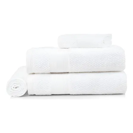 Karsten Empire Fio Cardado Jogo De Banho Cor Branco Liso